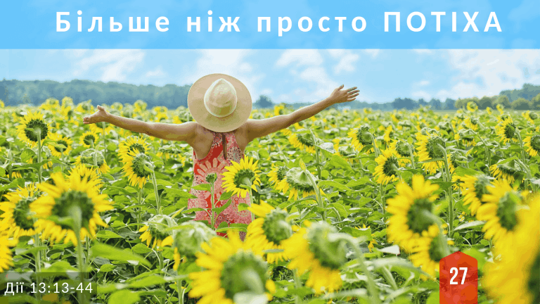 27 Більше ніж просто потіха