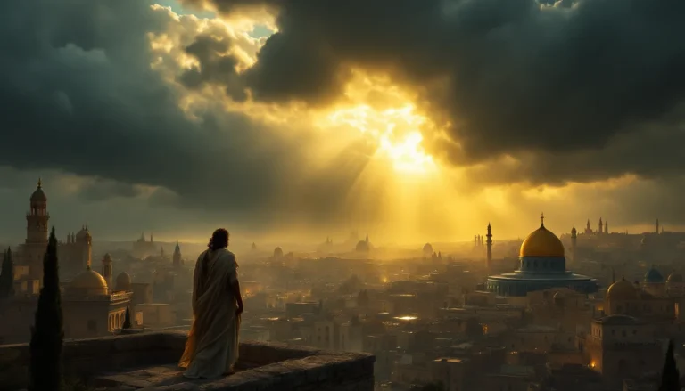 Коли зруйнуються основи що може зробити праведник - Біблійна сцена з Псалма 11, де Давид залишається вірним Богу попри суспільну кризу та руйнування основ